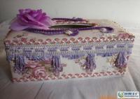 精致生活新選擇 帶珠蕾絲布藝紙巾盒，家居收納的點睛之筆